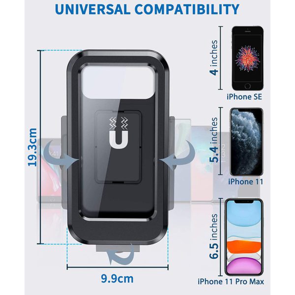 Soporte de celular para moto resistente agua