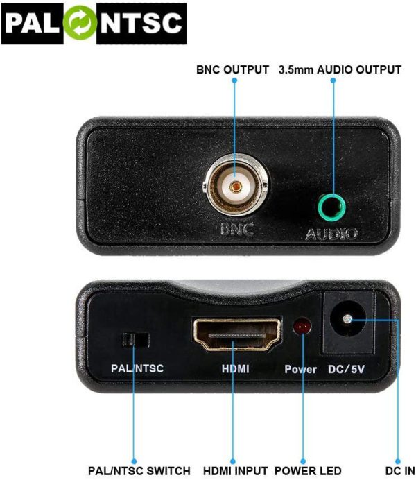 Adaptador Convertidor Hdmi a Bnc