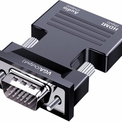 Adaptador convertidor hdmi a vga con puesto audio