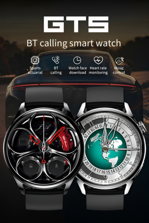 Reloj inteligente Pantalla Completa redonda de 1,28 pulgadas GT5