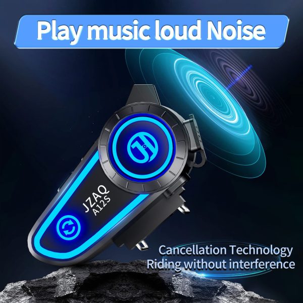 Audifono Bluetooth de Casco Motocicleta Intercomunicador Bluetooth 2 conductores(2PCS)