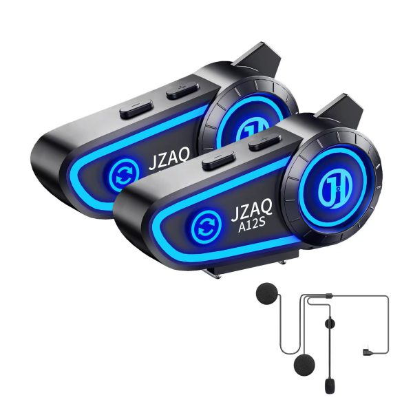 Audifono Bluetooth de Casco Motocicleta Intercomunicador Bluetooth 2 conductores(2PCS)