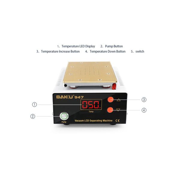 Separador de pantalla LCD hasta 8pulgada Baku BK947