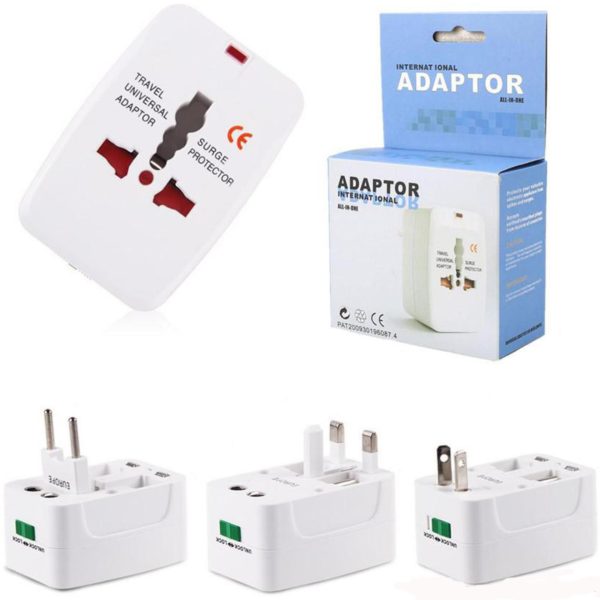 Adaptador de enchufe de viaje todo en uno internacional universal