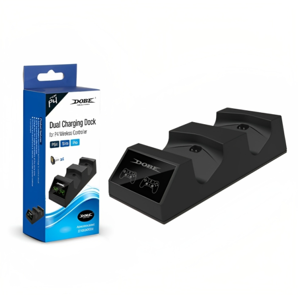 Base de carga Dual para mando inalámbrico PS4 - Dobe