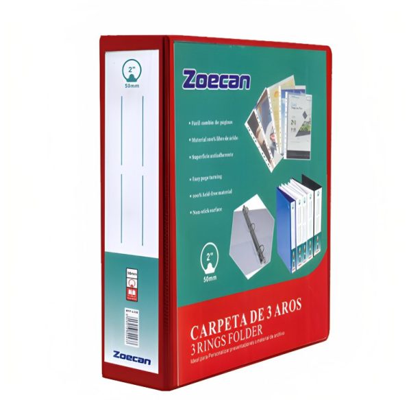 Portafolio de 3aros 2 pulgada