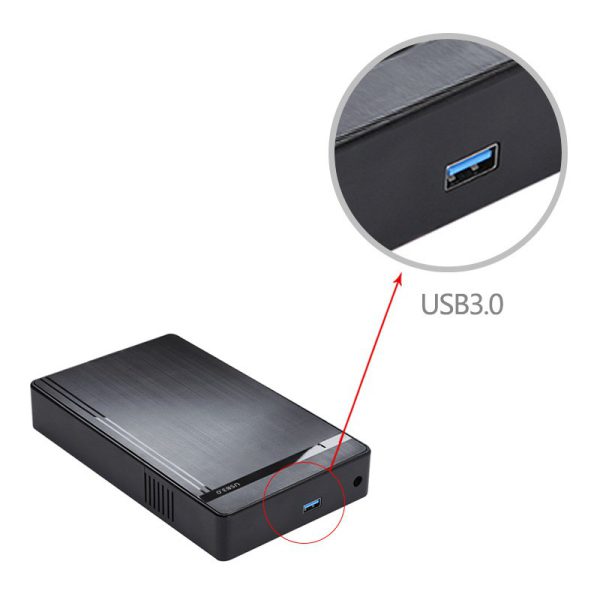 Caja externa de disco duro hdd 3.5"/2.5" usb 3.0 a sata disco