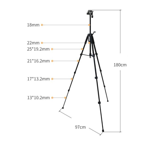 Soporte de trípode profesional para cámara réflex DV con temporizador automático T-180