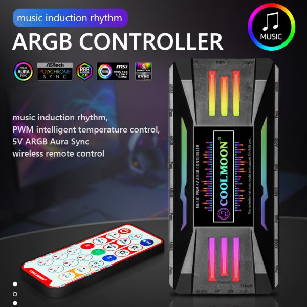 Controlador Argb/rgb Para Ventiladores Gabinete De Pc