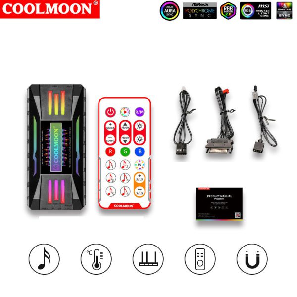 Controlador Argb/rgb Para Ventiladores Gabinete De Pc