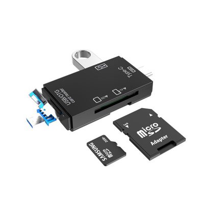 Lector de memoria USB V8/ Tipo-C /USB 5 en 1