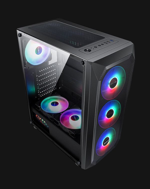 Case Cpu Vidrio Templado (No Incluye abanico) - HUNTKEY V5