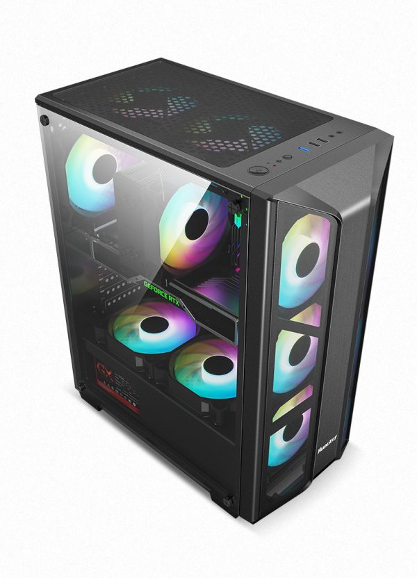 Case Cpu Vidrio Templado (No Incluye abanico) - HUNTKEY VI