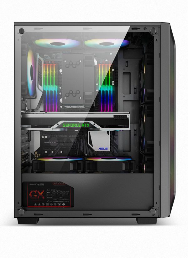 Case Cpu Vidrio Templado (No Incluye abanico) - HUNTKEY VI