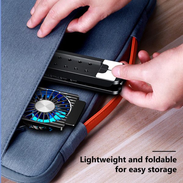 Soporte para laptop con radiador, ventilador silencioso