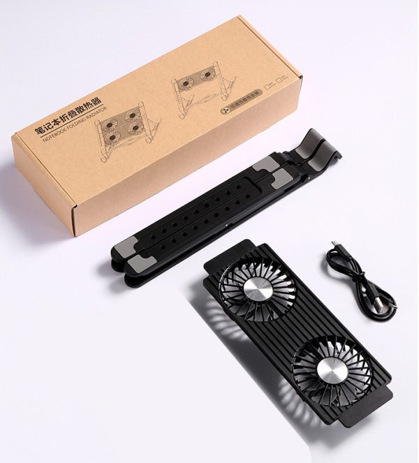 Soporte para laptop con radiador, ventilador silencioso