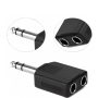 Adaptador plug 6.5mm macho a 2 jack 6.5mm hembra