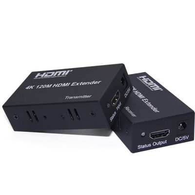 Extender hdmi hasta 120m para señales de sobrealimentación cat5/cat6 4K 3D