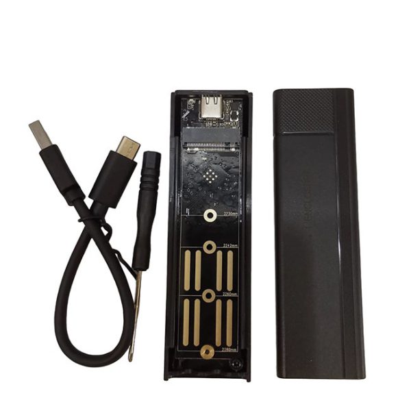 Caja para disco duro M2 ngff O nvme usb tipo-c adaptador