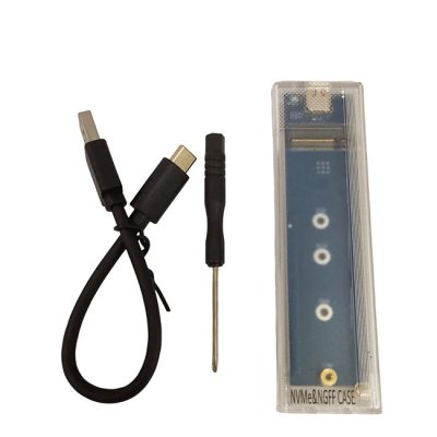 Caja para disco duro M2 ngff O nvme usb tipo-c adaptador