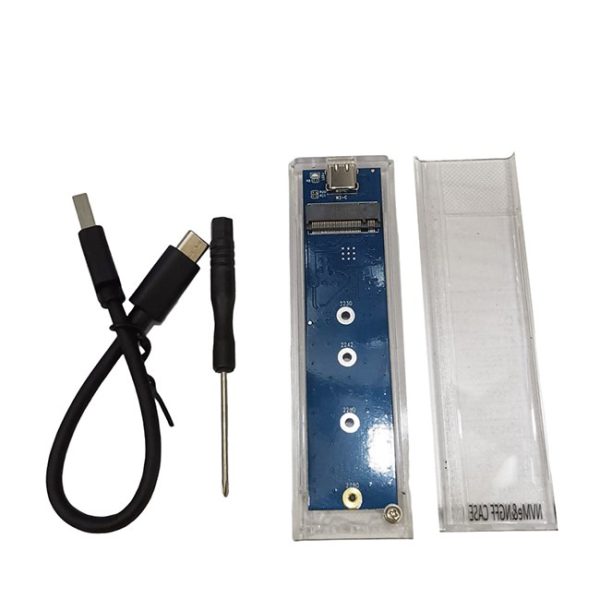 Caja para disco duro M2 ngff O nvme usb tipo-c adaptador