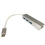 Adaptador Tipo C A 3 X Usb2.0 Hub + Rj45 Lan 10/100