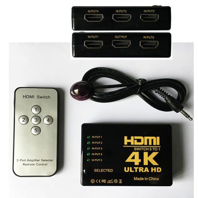 Splitter hdmi 5 enrtrada – 1 salida,4K*2K ultra hd