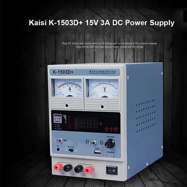 Fuente de alimentacion de corriente ajustable 15V -3 A