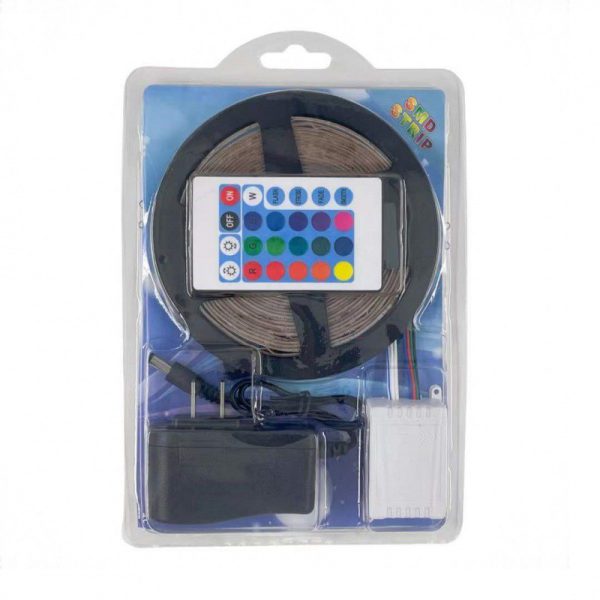 Tira de luces LED RGB con cable USB 5metro