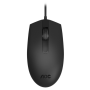 Mouse óptico con cable ergonómico 3 botones 1600DPI ajustable