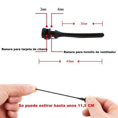 Tornillos de goma anti ruido para PC，sin necesidad de instalación manual （Estándar）