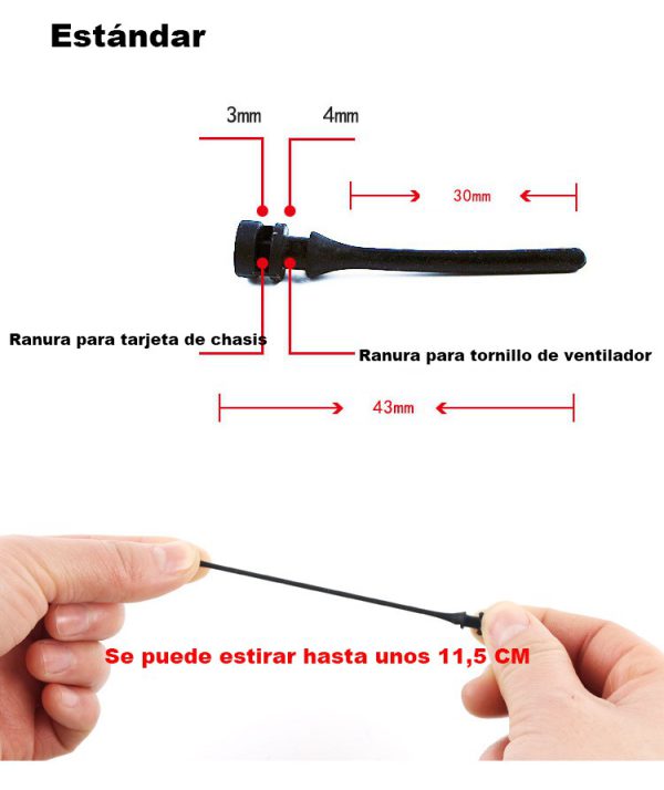 Tornillos de goma anti ruido para PC，sin necesidad de instalación manual （Estándar）