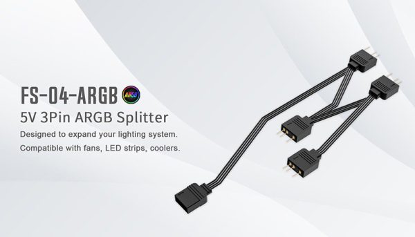 Splitter cable 1 a 4 ARGB 5v-3pin