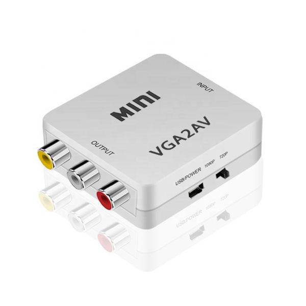Convertidor vga a av rca 1080p