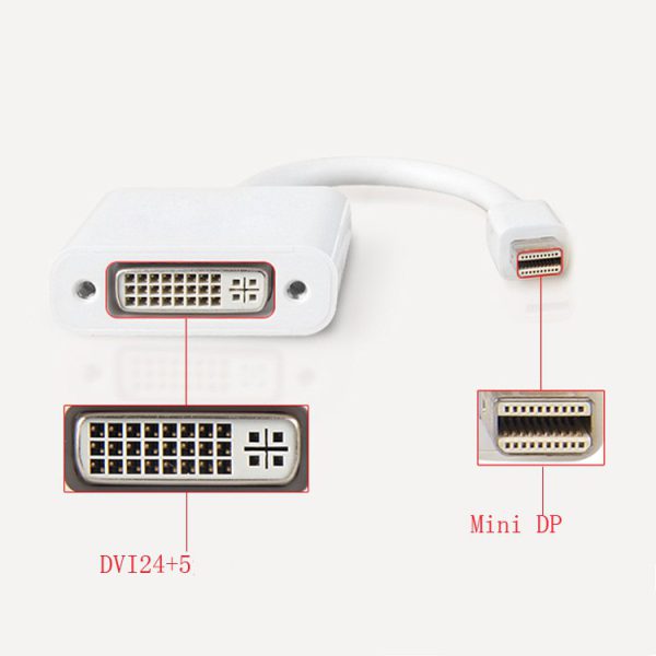 Adaptador convertidor mini displayport a dvi 24+5