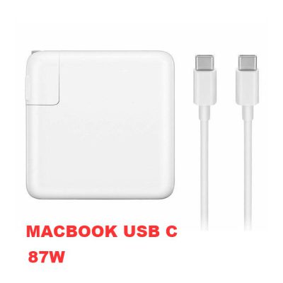 Cargador Laptop Macbook Con USB-C QC3.0  5.2-20.2V 2.4-4.3A 87w