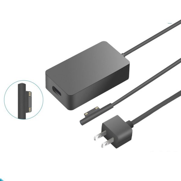 Cargador para laptop microsoft surface pro3/4 15v-4a 65w