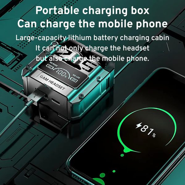 M25 - Audífono inalámbrico bluetooth 5.3 - Imagen 4