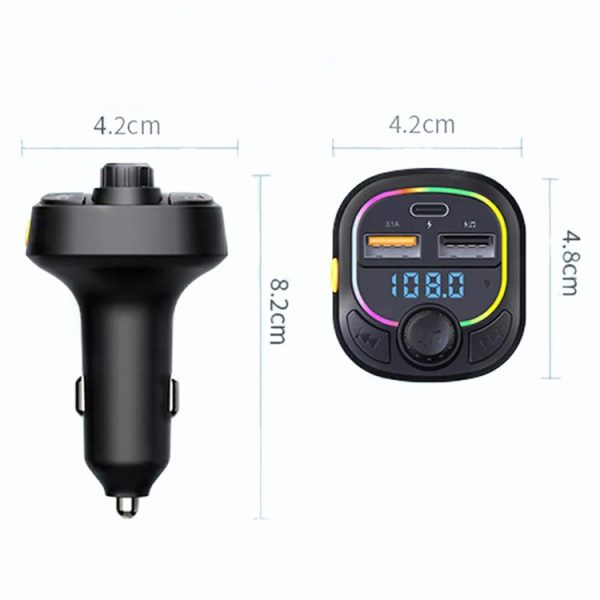 Transmisor Bluetooth 5.0 FM de radio de coche C28 - Imagen 4