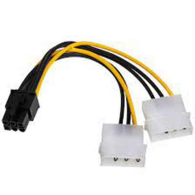 Adaptador 2 molex a pcie 6pin