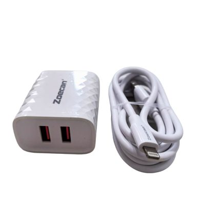 Cargador rapido con cable iphone para celular QC 3.0 PD15W