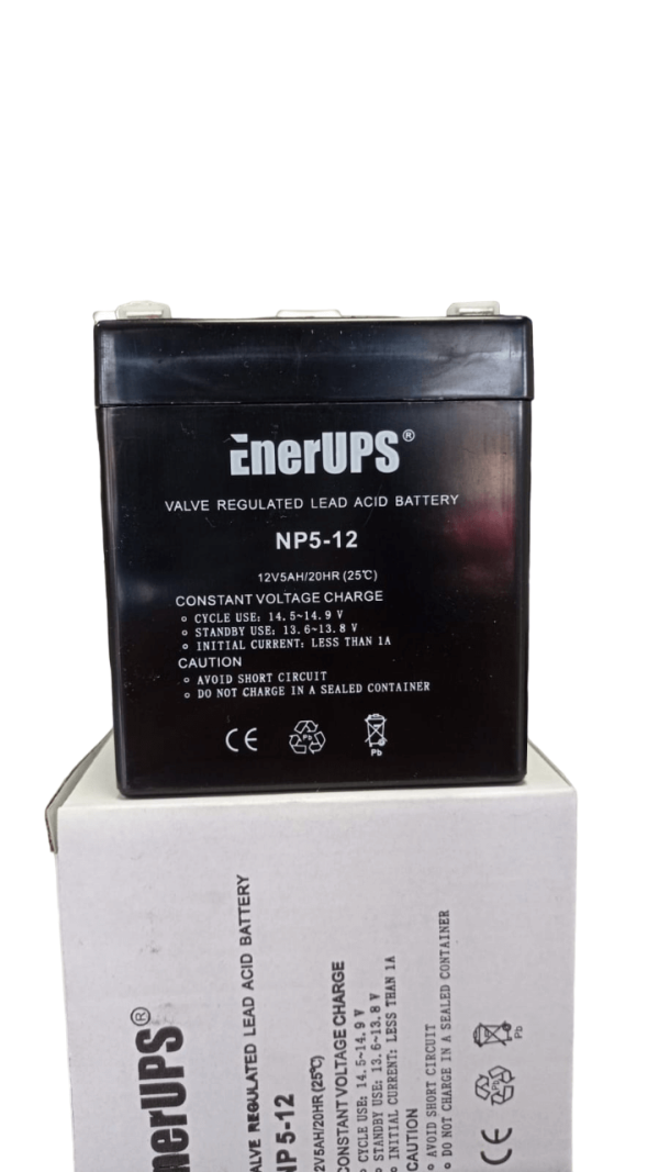 La batería del UPS de 12v 4.5ah reemplaza-ENERUPS 12V 5AH - Imagen 2