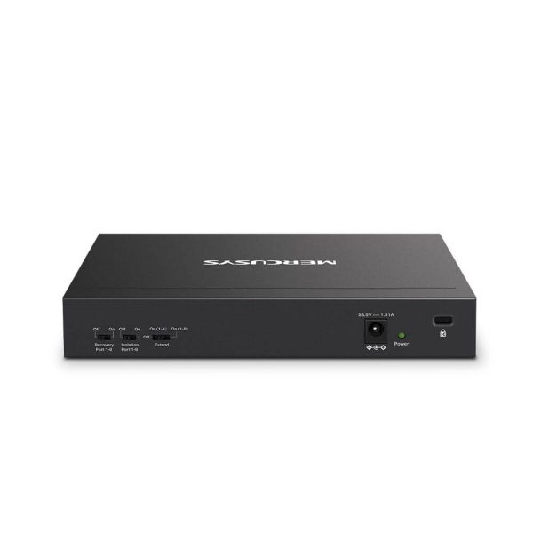 MS110P Switch de escritorio de 10 puertos 10/100Mbps con PoE+ de 8 puertos - Imagen 2