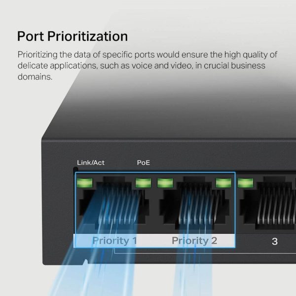 MS110P Switch de escritorio de 10 puertos 10/100Mbps con PoE+ de 8 puertos - Imagen 9