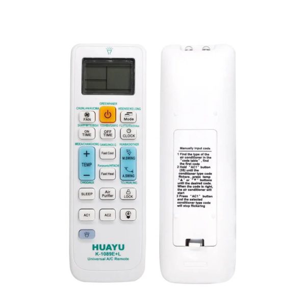 Control remoto universal para aire acondicionado huayu k-1089e+l - Imagen 2