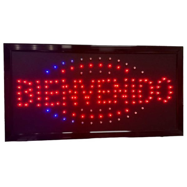 Letreros led -bienvenido 48cm x 24.50cm - Imagen 2