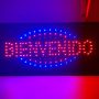 Letreros led -bienvenido 48cm x 24.50cm