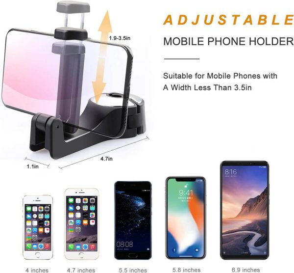 Gancho oculto para reposacabezas de automóvil con soporte para teléfono y bolsas - Imagen 7