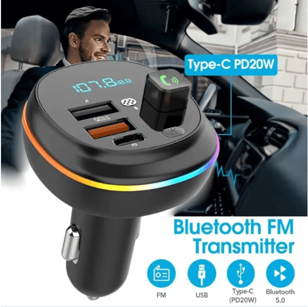 Transmisor Bluetooth 5.0 FM de radio de coche - Imagen 2