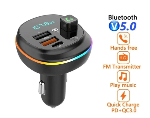 Transmisor Bluetooth 5.0 FM de radio de coche - Imagen 3